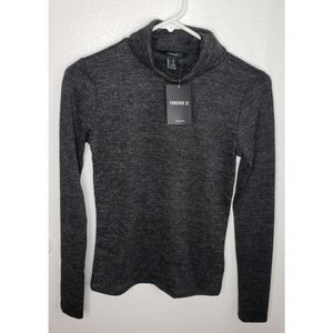 Forever 21 knit long sleeve turtleneck top.